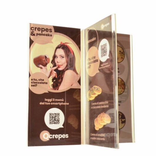 Waffles, donuts, churros e Croissant 15 menu tavolo crepes